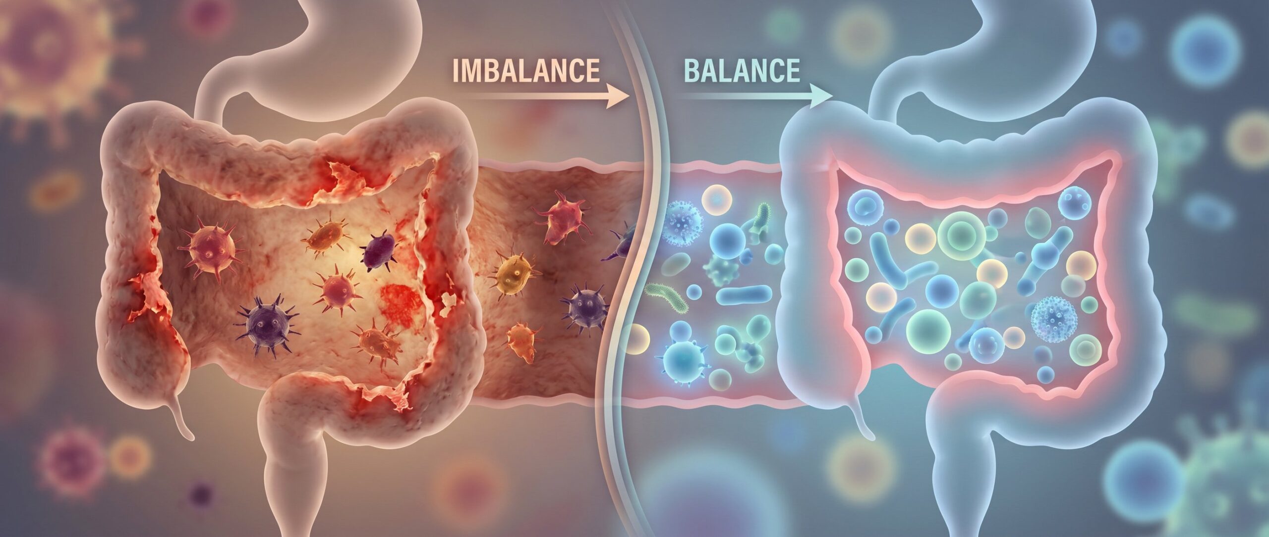 De la disbiosis o desequilibrio al equilibrio de la microbiota intestinal