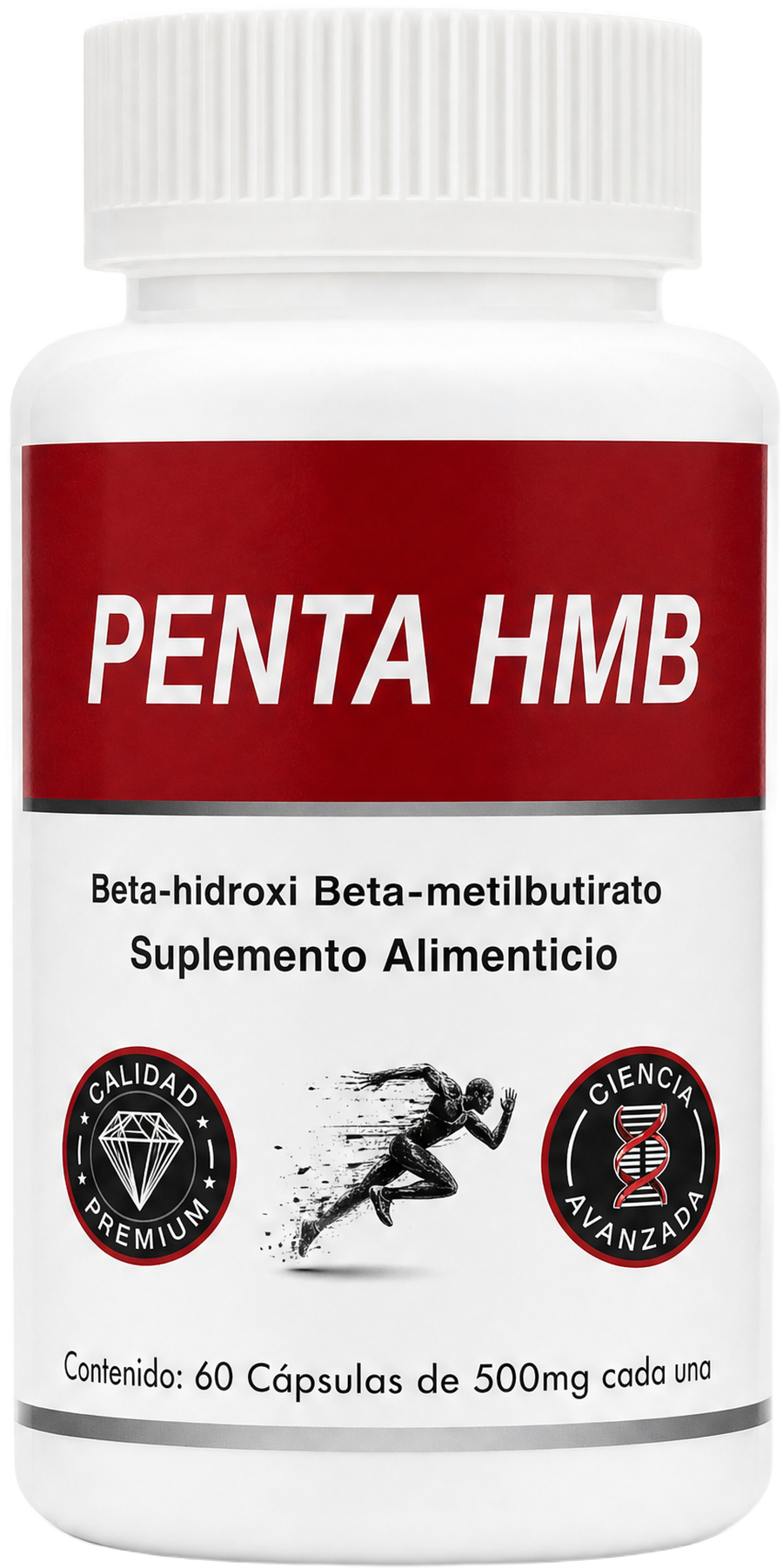 Penta HMB, frasco de 60 cápsulas de 500 mg